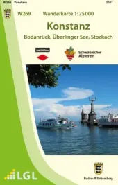Wanderkarte Konstanz mit Überlingen