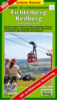 Wanderkarte Fichtelberg in Oberwiesenthal vom Verlag Barthel