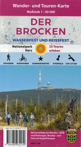 Wanderkarte Brocken vom Schmidt-Buch-Verlag