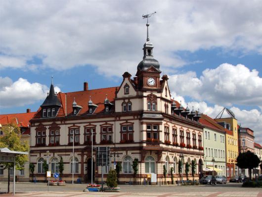Rathaus von Groitsch / Sachsen
