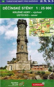 Wanderkarte Děčíner Steine in Nordböhmen