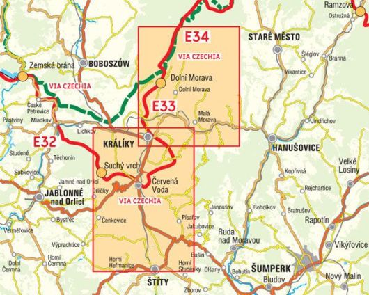 für S19 bis Červená Voda 