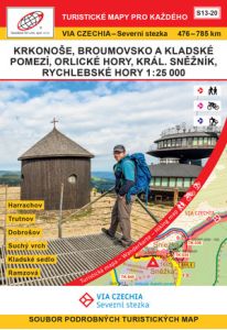 Wanderkarten Set VIA CZECHIA Nordweg - Etappen 13-20