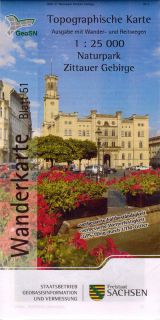 Wanderkarte Zittauer Gebirge mit Jonsdorf