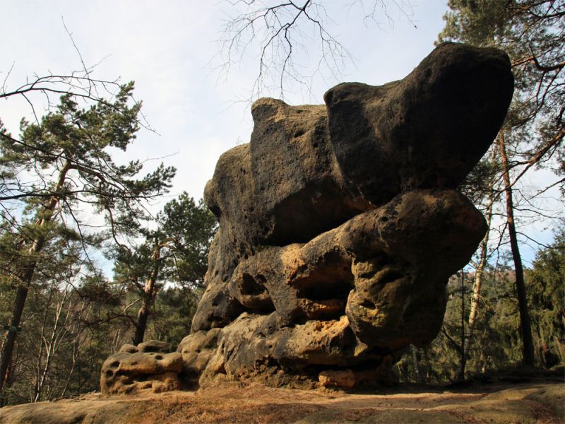Nonnenfelsen bei Jonsdorf im Zittauer Gebirge
