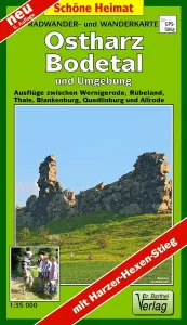 Wanderkarte Ostharz, Bodetal vom Verlag Dr. Barthel 