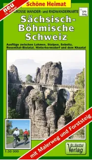 Wander- und Radwanderkarte Sächsisch-Böhmische Schweiz - Barthel Verlag