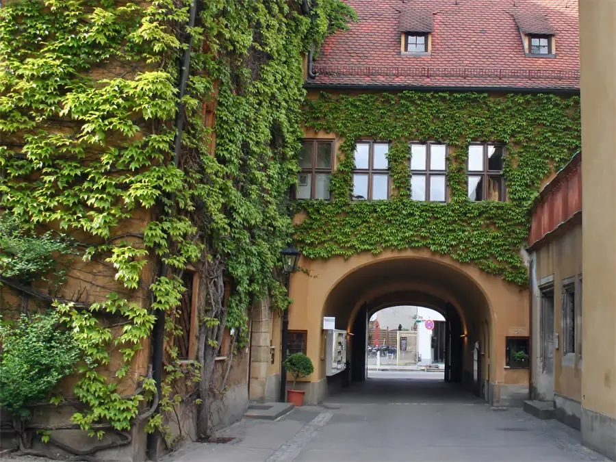 In der Fuggerei in Augsburg