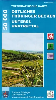 Wanderkarte Östliches Thüringer Becken / Untere Unstruttal 