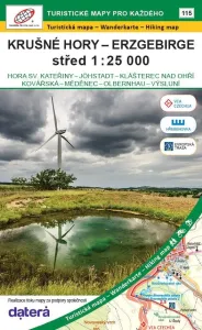Wanderkarte Krušné hory–střed / Erzgebirge
