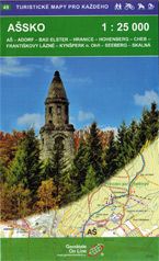 Wanderkarte Asch / Ašsko im Böhmischen Erzgebirge