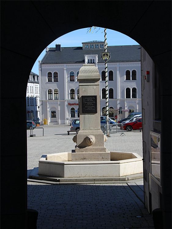 Blick zum Marktplatz von Dippoldiswalde