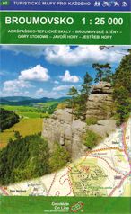 Wanderkarte Braunauer Bergland / Broumovsko in Ostböhmen