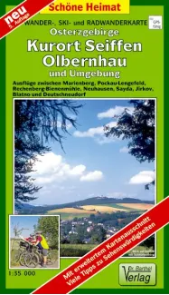 Wanderkarte Osterzgebirge mit Olbernhau vom Verlag Barthel