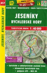 Wanderkarte Altvatergebirge - Rychlebske hory