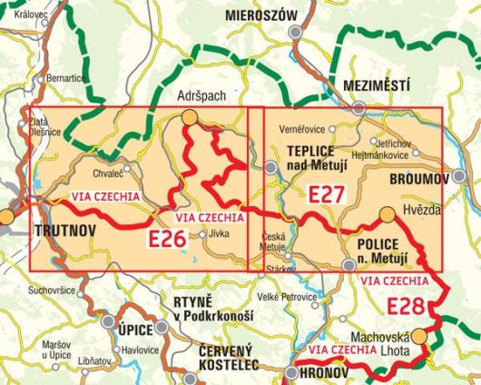 für S15 bis Adršpach – Nad Slavným