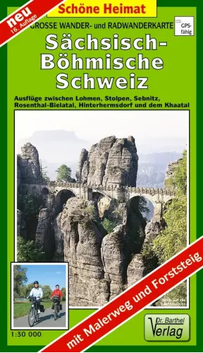 Wander- und Radwanderkarte Sächsisch-Böhmische Schweiz