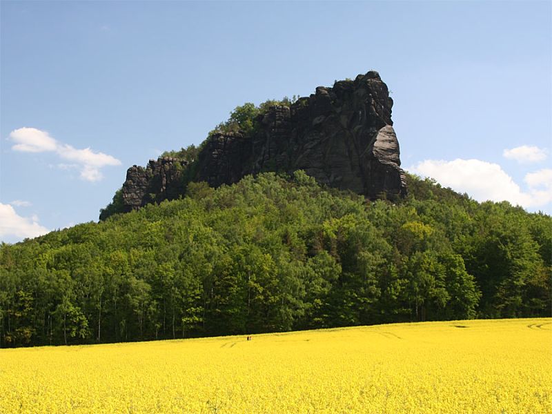 Lilienstein von der Westseite