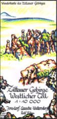 Böhm-Wanderkarte Zittauer Gebirge - West