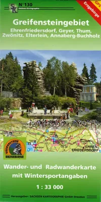 Wanderkarte Greifensteingebiet / Erzgebirge
