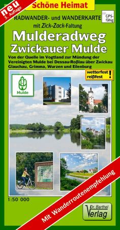 Zick-Zack-Radkarte Muldenweg Zwickauer Mulde vom Barthel Verlag