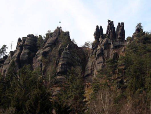 Nonnenfelsen bei Jonsdorf im Zittauer Gebirge