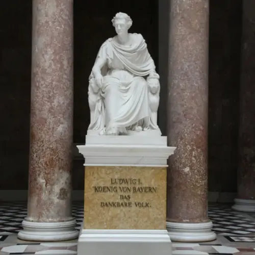 König Ludwig I. von Bayern in der Gedenkstätte Walhalla 