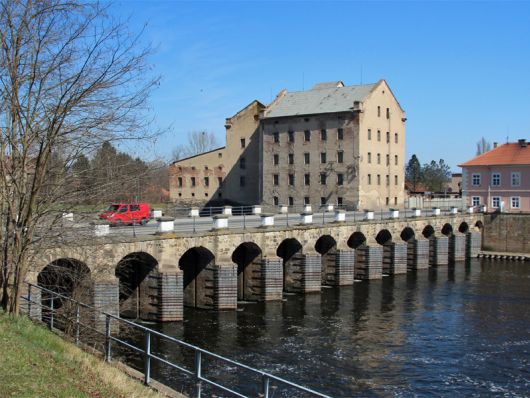 Terezín (Theresienstadt) im Böhmischen Mittelgebirge