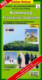 Wander- Radkarte Kammweg Erzgebirge-Vogtland vom Verlag Barthel