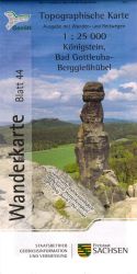 Wanderkarte Oberlausitzer Bergland, Zittauer Gebirge, Nordböhmen 