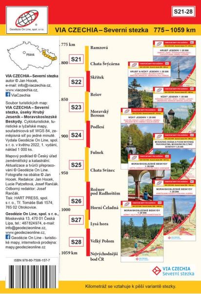 Wanderkarten-Set Box 4 Etappenverlauf