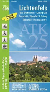 Wanderkarte Lichtenfels mit Bad Staffelstein