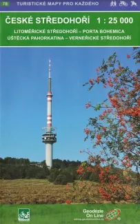 Wanderkarte Böhmischesw Mittelgebirge Ost