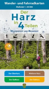 Wanderkarten Set - Der Harz in 4 Teilen  vom Schmidt-Buch-Verlag