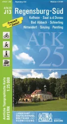 Wander-, Radkarte Regensburg Süd