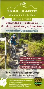 Mountainbike-Karte Braunlage–Schierke-St. Andreasberg-Brocken
