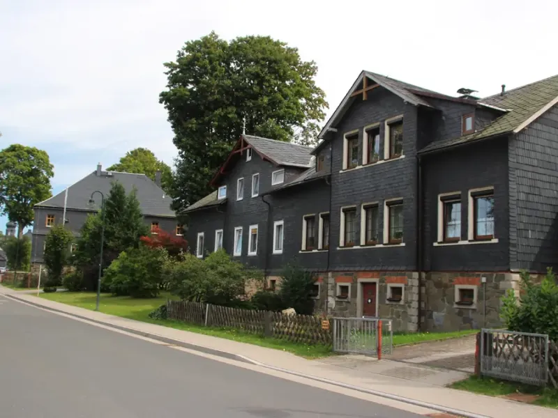 Schieferhäuser in Lehesten