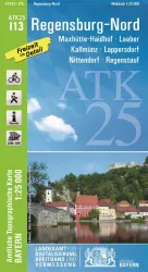 Wander-, Radkarte Regensburg Nord