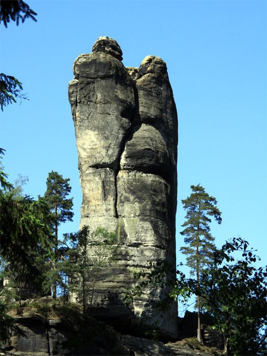 Freistehende Felsnadel