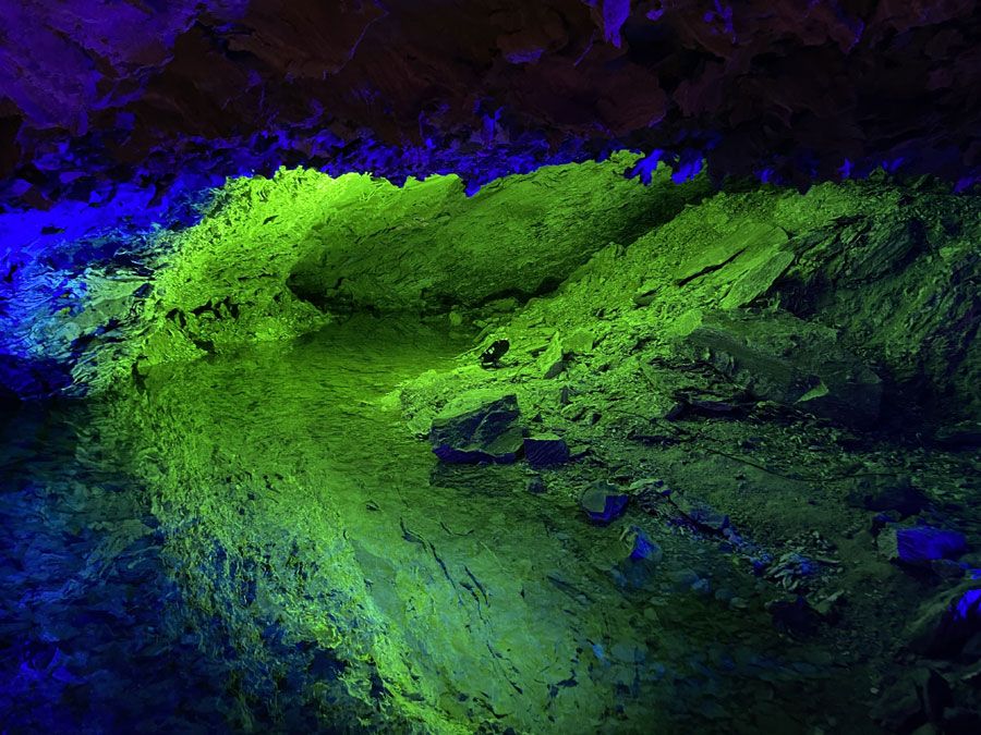 Aufnahmen in der Höhle von  Barbarossa