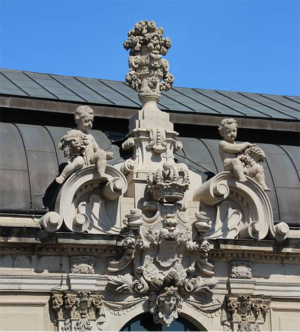 Permoser Figur im Dresdner Zwinger