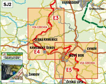 für E 3-5 bis Nový Bor - Svojkov