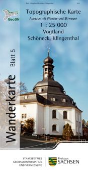 Wanderkarte Schöneck, Klingenthal / Vogtland