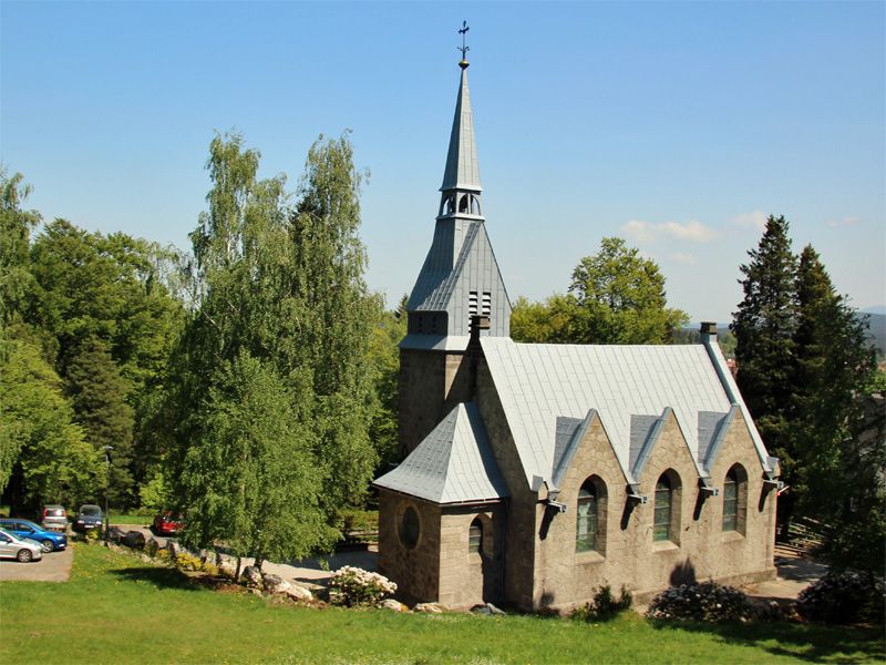 Kirche von Schreiberhau in Niederschlesien