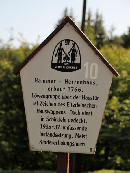 Informatuionstafel Hammer-Herrenhaus