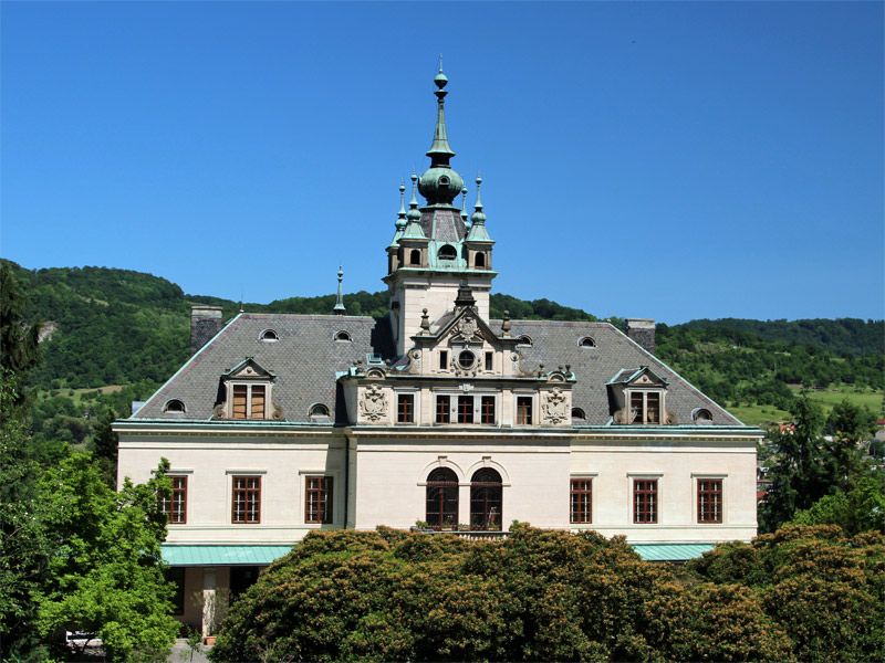 Zámek Velké Březno (Schloss Großpriesen) in Nordböhmen