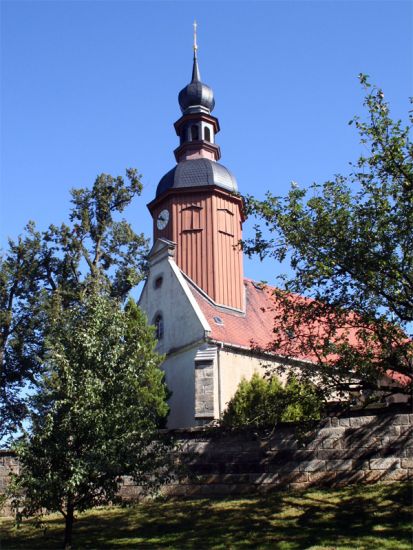 Kirche von Reinhardtsdorf in der Sächsischen Schweiz