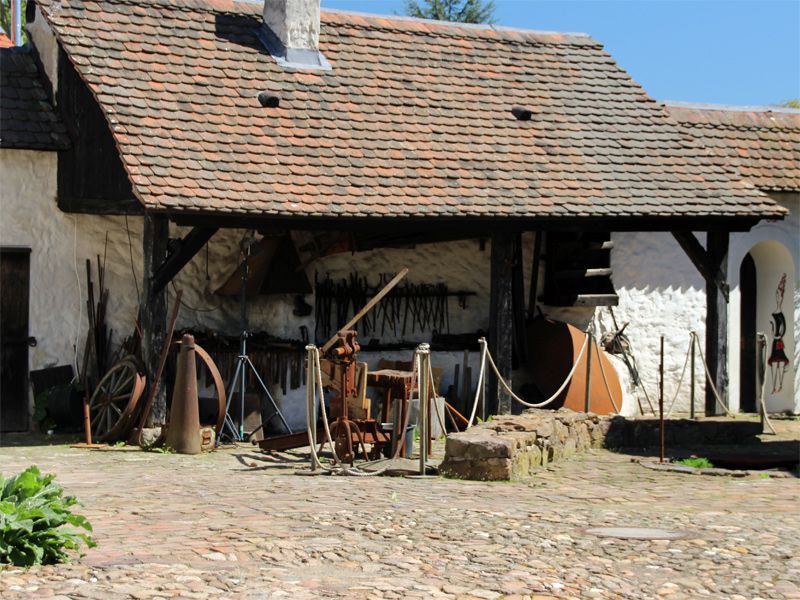 Dorfschmiede im Dorf Höfgen bei Grimma 