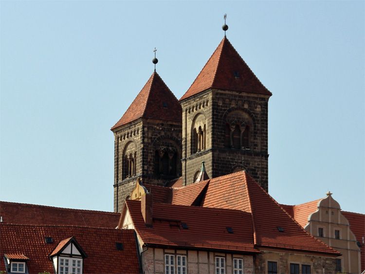Schloßberg mit Stiftskirche in Quedlinburg