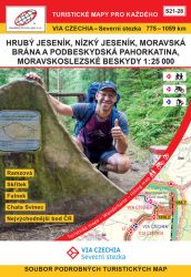 Wanderkarten-Set  VIA CZECHIA Nordweg - Etappen 21-28
